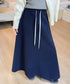 スウェットロングスカート 美脚 春秋冬 レディース スカート ウエストゴム マキシ リラックススカート 無地 Aラインスカート きれいめ カジュアル 通勤 通学 98CHAYA-002