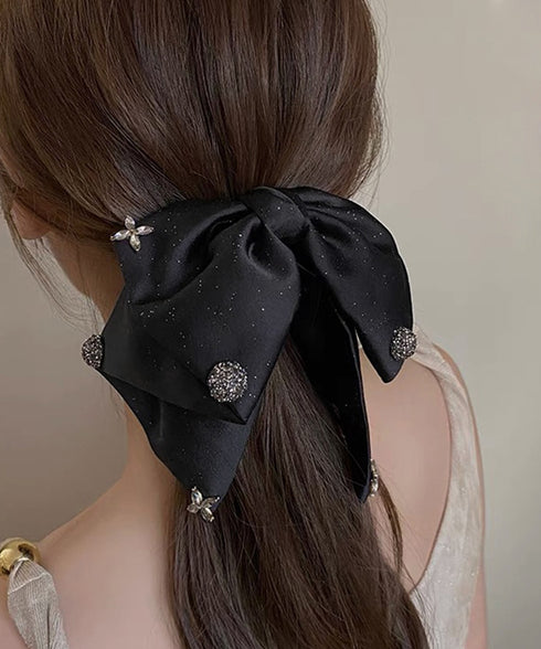 ヘップバーン風 ヘアクリップ レディース ヘアアレンジグッズ 誕生日 リボンクリップ おしゃれ ヘアアクセサリー 人気髪飾り 大人可愛いヘアアレンジ 結婚式発表会 98DIQIAN-002