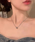 サークル 2連チェーンネックレス セット レディース ボリューム 首飾り チョーカーネックレス おしゃれ 鎖骨チェーン カジュアル シンプル アクセサリー 98AIXI-001