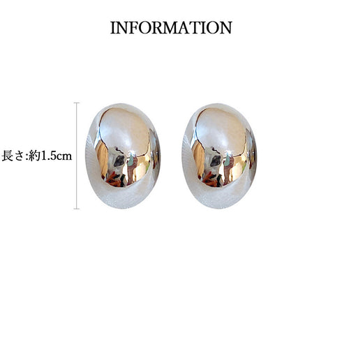 カシューナッツピアス ミニピアス レディース アクセサリー 丸み フォルム 上品 デザイン スタッドピアス 高級感 ワンポイントピアス 98BAOYU-001