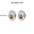 カシューナッツピアス ミニピアス レディース アクセサリー 丸み フォルム 上品 デザイン スタッドピアス 高級感 ワンポイントピアス 98BAOYU-001