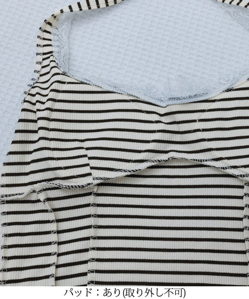 裾フリルレースホルターネックタンクトップ パッド付きレースブラトップ セクシー 背中見せ レディース 無地 キャミソール 大人可愛い ショート丈 インナートップス 98CHUNC-002