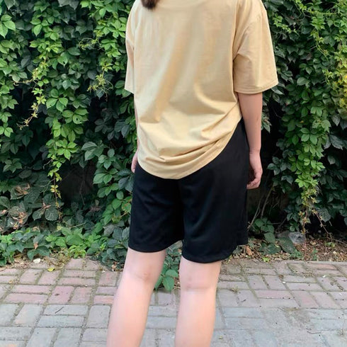 ショートパンツ カジュアルパンツ 韓国風 レディース ワイドパンツ ハイウエスト 半ズボン ウエストゴム 運動着 ボトムス 五分丈 接触 冷感 パンツ 夏 98CLAN-001