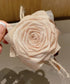 バンスクリップ 大きめ ローズ フラワー レディース 花 ヘアクリップ バレッタ 大人女性 お洒落 ヘアアクセサリー 髪飾り クリップ 結婚式 可愛い まとめ髪 98DIQIAN-001