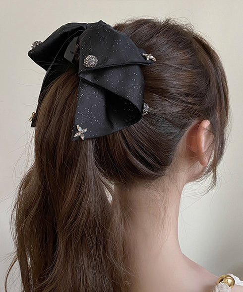 ヘップバーン風 ヘアクリップ レディース ヘアアレンジグッズ 誕生日 リボンクリップ おしゃれ ヘアアクセサリー 人気髪飾り 大人可愛いヘアアレンジ 結婚式発表会 98DIQIAN-002