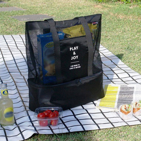 ピクニック プールビーチバッグ 大容量 キャンプ用品 プール 海水浴 遠足 旅行 アウトドア トレッキング お買い物バッグ お弁当バッグ 便利グッズ エコバッグ 98HAONA-001