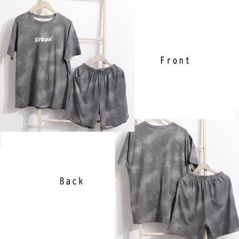 スポーツウェア レディース 春夏 半袖 タイダイ柄 ショートパンツ Tシャツ 上下セット 薄手 可愛い おしゃれ 98HJ-001