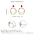ピアス 2連フープピアス 幾何学模様 レディース おしゃれ ゴールド 変形 ジュエリー 韓国風 揺れる 個性的 人気 98HMEI-001