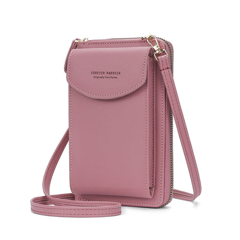 スマホショルダーバッグ 縦型 ミニポーチ 財布 シンプル カード収納 斜めがけポーチ コンパクト スマホバッグ 98JILEN-001