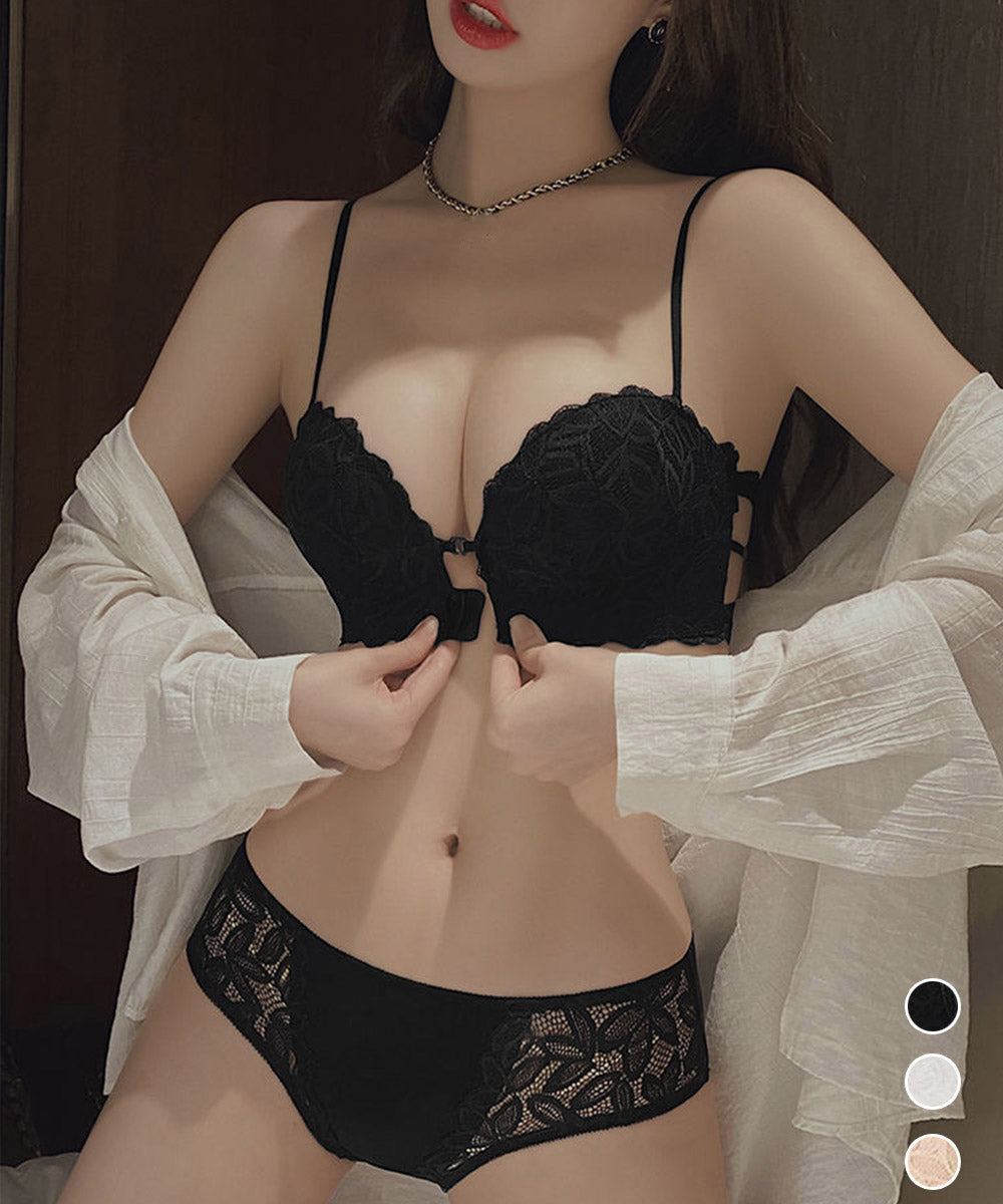 フロントホック ブラジャーショーツセット
