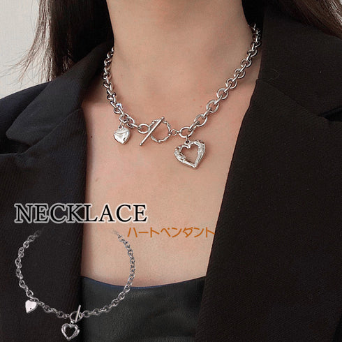 チェーン ネックレス 新作 ペンダント レディース ペンダント チョーカー 太め おしゃれ アクセサリー 98LS-003