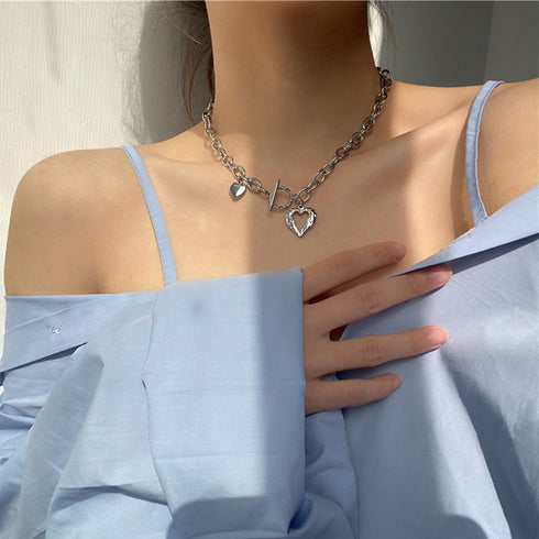 チェーン ネックレス 新作 ペンダント レディース ペンダント チョーカー 太め おしゃれ アクセサリー 98LS-003