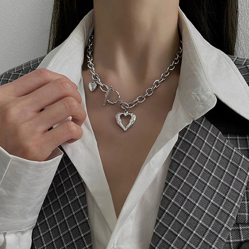 チェーン ネックレス 新作 ペンダント レディース ペンダント チョーカー 太め おしゃれ アクセサリー 98LS-003