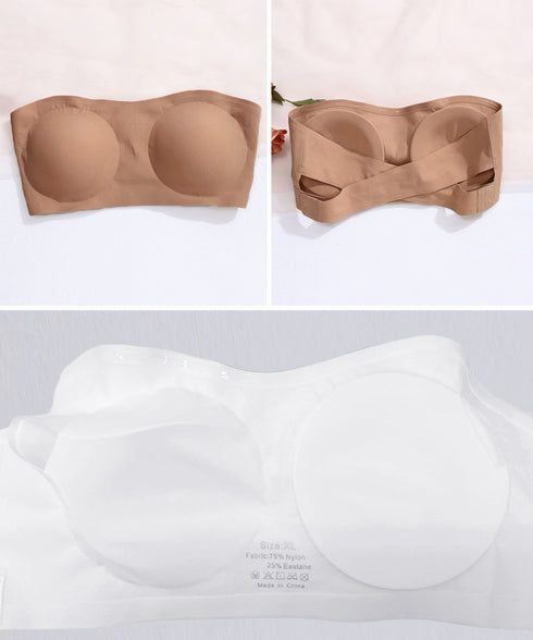 クロスサイドホック インナーレディース ブラセクシーランジェリー ブラ単品 ワイヤレス 盛りブラ 美胸 引き寄せ 盛れるインナー 谷間見せ ブラジャー 無地 98MCHE-001