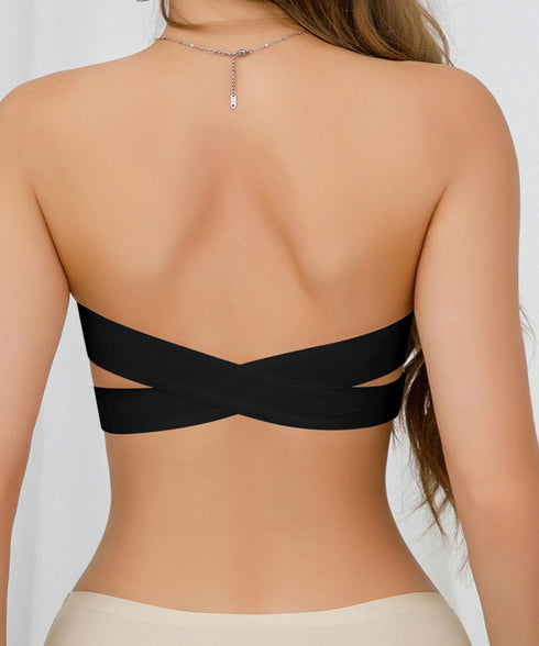 クロスサイドホック インナーレディース ブラセクシーランジェリー ブラ単品 ワイヤレス 盛りブラ 美胸 引き寄せ 盛れるインナー 谷間見せ ブラジャー 無地 98MCHE-001