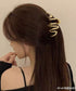 ウェーブヘアクリップ メタルヘアクリップ レディース 簡単ヘアアレンジ 大きめ ヘアアクセサリー 小物 光沢感 韓国風 簡単まとめ髪 大人可愛い ヘア小物 98MIS-001