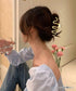 ウェーブヘアクリップ メタルヘアクリップ レディース 簡単ヘアアレンジ 大きめ ヘアアクセサリー 小物 光沢感 韓国風 簡単まとめ髪 大人可愛い ヘア小物 98MIS-001