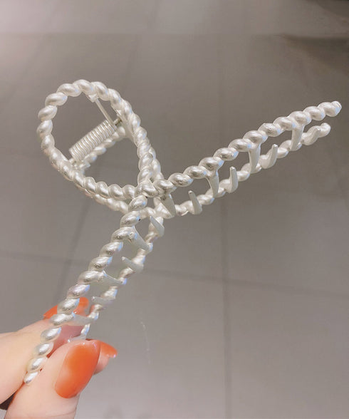 バンスクリップ 韓国風 レディース ヘアクリップ まとめ髪 ヘアアクセサリー シンプルヘアアクセ 大人 長い髪 トレンド デイリー カジュアル 98NUANM-001