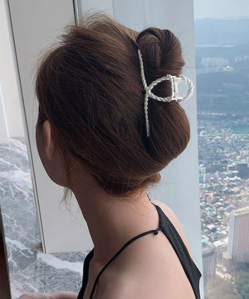 バンスクリップ 韓国風 レディース ヘアクリップ まとめ髪 ヘアアクセサリー シンプルヘアアクセ 大人 長い髪 トレンド デイリー カジュアル 98NUANM-001