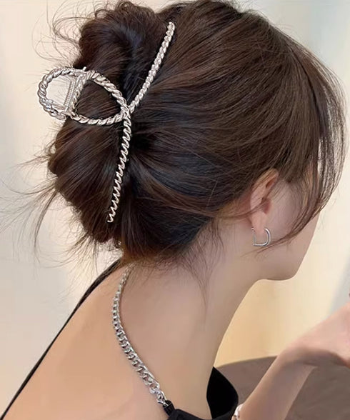 バンスクリップ 韓国風 レディース ヘアクリップ まとめ髪 ヘアアクセサリー シンプルヘアアクセ 大人 長い髪 トレンド デイリー カジュアル 98NUANM-001