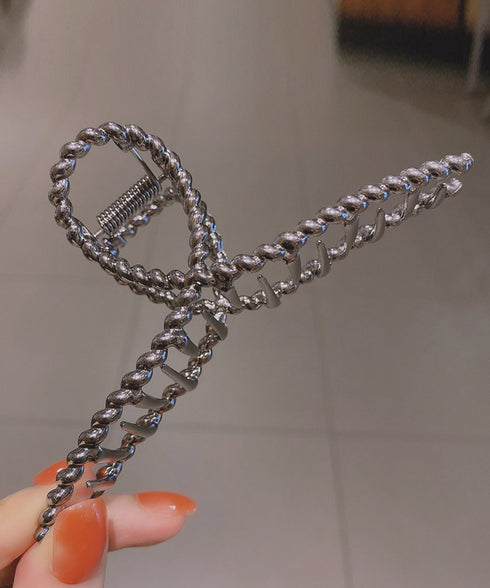 バンスクリップ 韓国風 レディース ヘアクリップ まとめ髪 ヘアアクセサリー シンプルヘアアクセ 大人 長い髪 トレンド デイリー カジュアル 98NUANM-001