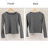 長袖Tシャツ レディース秋服 カットソー トップス シンプル カットソー 韓国風 クルーネック カジュアル 無地 春秋 98PENGF-001
