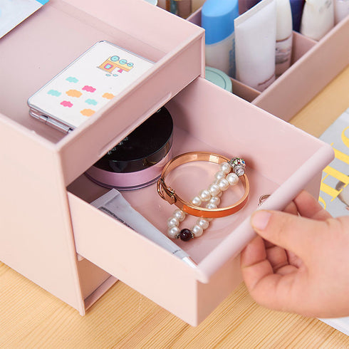 卓上収納 ジュエリー ボックス 卓上収納 ジュエリー ボックス アクセサリー 化粧品 口紅 文房具生活雑貨 おしゃれ 大容量収納ケース 98RUIYI-001