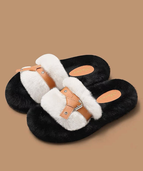 レディース ファーサンダル 厚底サンダル もこもこルームシューズ 履きやすい 疲れない おしゃれ 防寒 あったかファー スリッパふわふわスリッパ 外履きサンダル 98RUNCD-001