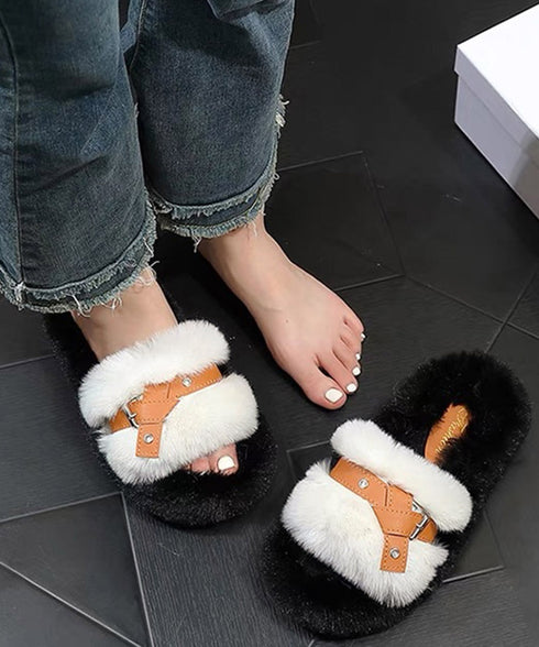 レディース ファーサンダル 厚底サンダル もこもこルームシューズ 履きやすい 疲れない おしゃれ 防寒 あったかファー スリッパふわふわスリッパ 外履きサンダル 98RUNCD-001