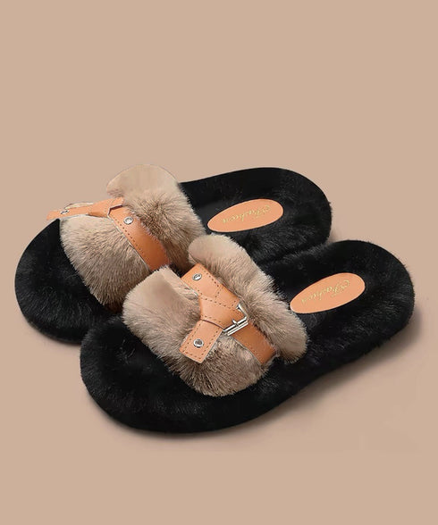 レディース ファーサンダル 厚底サンダル もこもこルームシューズ 履きやすい 疲れない おしゃれ 防寒 あったかファー スリッパふわふわスリッパ 外履きサンダル 98RUNCD-001