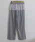 レース切り替えドット柄 ワイドパンツ美脚 レディース ロングパンツ 低身長向け スポーツパンツ ダンス衣装 韓国風 ボトムス ウエストゴム イージーパンツ 薄手 98SHIT-002