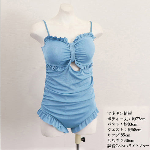 ワンピース水着 レディース モノキニ 夏 韓国風 スイムウェア リボン 体型カバー 水着 可愛い フリル セクシー クロス ストラップ水着 おしゃれ 水着 20代 98TIANYU-001