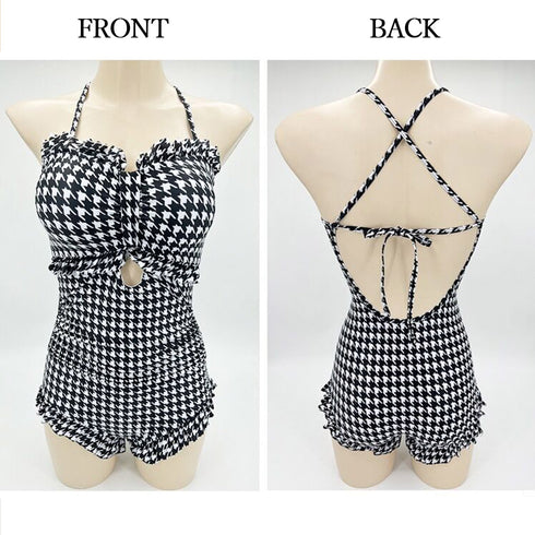 ワンピース水着 レディース モノキニ 夏 韓国風 スイムウェア リボン 体型カバー 水着 可愛い フリル セクシー クロス ストラップ水着 おしゃれ 水着 20代 98TIANYU-001