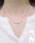 ノット風 細めチェーンネックレス 結婚式 可愛い チェーンチョーカー上品ネックレス 韓国風 シルバー アクセサリー おしゃれ首飾り ファッション小物 人気 通勤 98WEIHUA-001