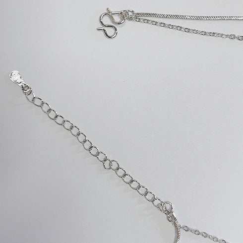 チョーカー 2連チェーンネックレス レディース アクセサリー シンプル シルバー おしゃれ ジュエリー カジュアル 首飾り きれいめ 98WEIYA-001