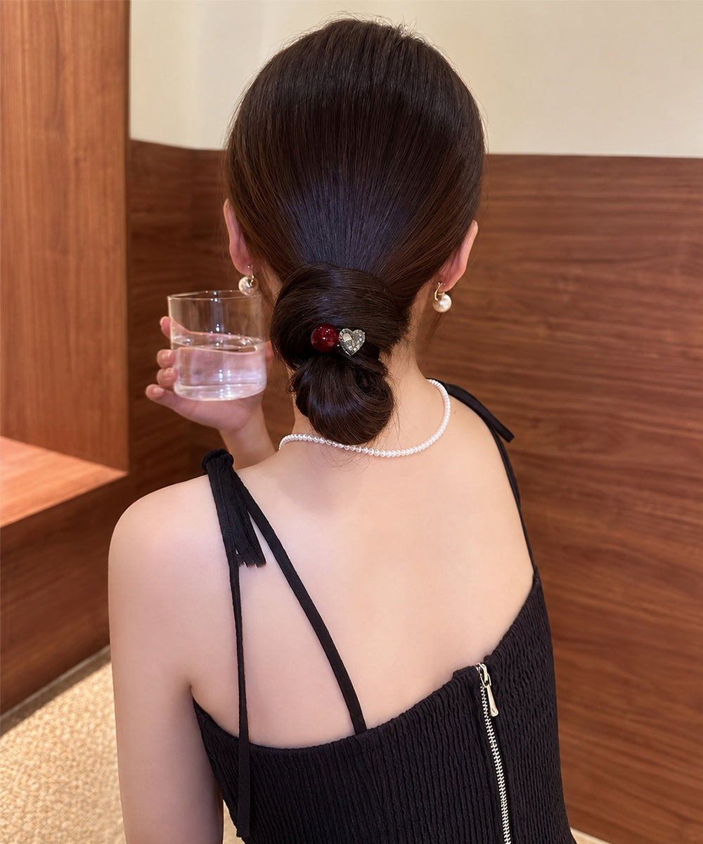 ヘアゴム 大粒パールお洒落髪飾り 韓国風 詳細画像3