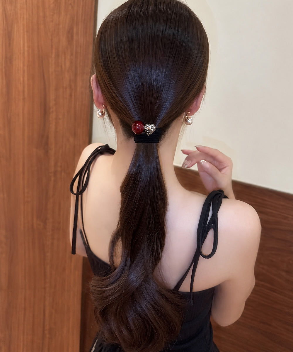 ヘアゴム 大粒パールお洒落髪飾り 韓国風 詳細画像8