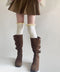 ニーハイソックス レース切り替え 靴下 サイハイソックス レースドッキング 大人可愛い 膝上丈靴下 通学ルームソックス 暖かい靴下春秋冬 韓国風無地ソックス 98YCHUAN-001