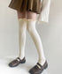 ニーハイソックス レース切り替え 靴下 サイハイソックス レースドッキング 大人可愛い 膝上丈靴下 通学ルームソックス 暖かい靴下春秋冬 韓国風無地ソックス 98YCHUAN-001