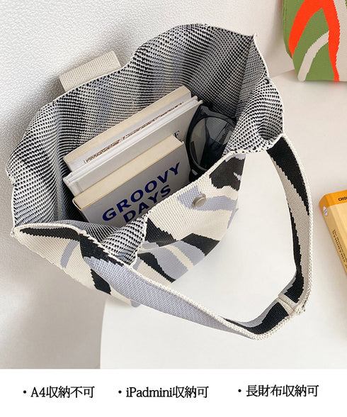 ニットバッグ レディース マルシェバッグ 可愛い ニット編み 縦型 トートバッグ おしゃれ サブバッグ 軽量 折り畳める鞄 ボタン付き ランチバッグ 手提げバッグ 98YILI-002