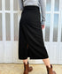 ハイウエストスリットロングスーツスカート レディース バックスリットスカート ビジネス オシャレ 大人きれいめボトムス ポケット付きスカート お洒落脚長スカート 98YINNA-001
