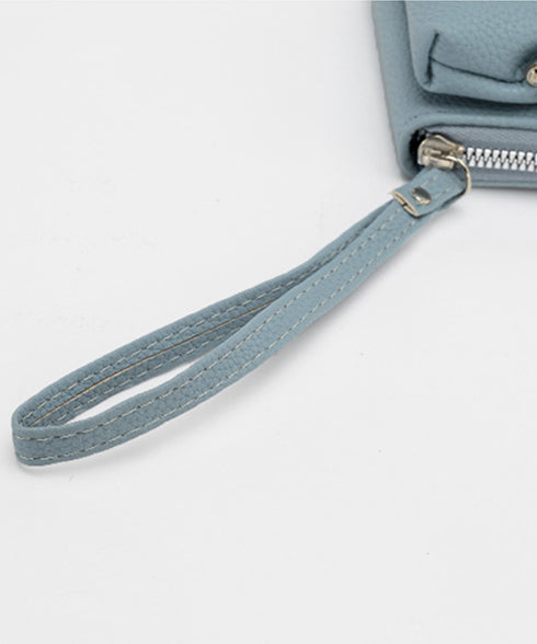 がま口財布 コインケース付きカードケース ファスナー ジャバラカードウォレット レディース おしゃれ 持ち手付き カード入れ 小銭入れ ウォレット 財布 98YML-001