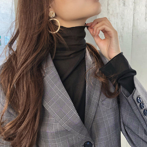 大人気 トップス レディース 長袖 大人気 トップス レディース 長袖 シースルー プチハイネック ブラウス 透け感 韓国ファッション ソフトセクシー 春 98YUANY-001