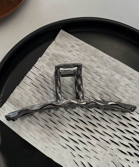 バンスクリップ ヘアクリップ ウェーブ おしゃれ ヘアアクセサリー 大きめ 大人女性 可愛い 簡単髪留め ゴージャス シンプル 韓国ファッション 98ZHENYIN-001