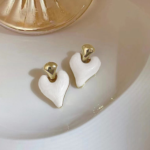 可愛い ハートピアス 韓国ファッション レディース おしゃれ アクセサリー きれいめピアス プチプラ パーティーピアス 耳飾り 結婚式 披露宴 98ZHIX-002