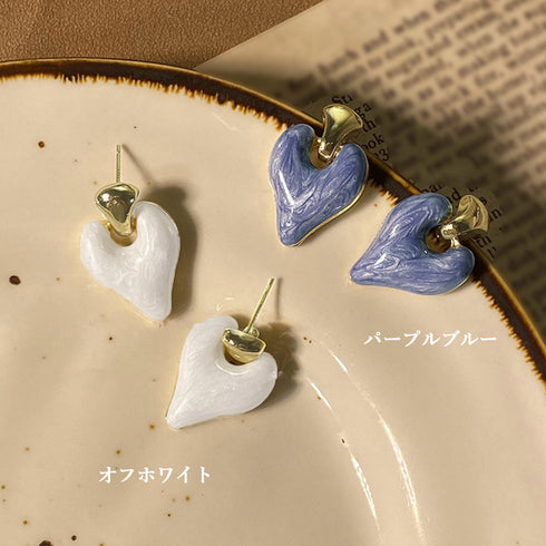 可愛い ハートピアス 韓国ファッション レディース おしゃれ アクセサリー きれいめピアス プチプラ パーティーピアス 耳飾り 結婚式 披露宴 98ZHIX-002