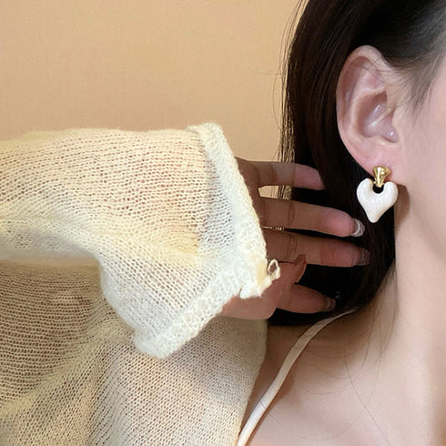 可愛い ハートピアス 韓国ファッション レディース おしゃれ アクセサリー きれいめピアス プチプラ パーティーピアス 耳飾り 結婚式 披露宴 98ZHIX-002