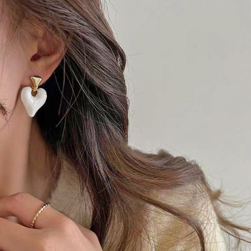 可愛い ハートピアス 韓国ファッション レディース おしゃれ アクセサリー きれいめピアス プチプラ パーティーピアス 耳飾り 結婚式 披露宴 98ZHIX-002