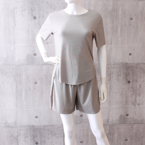 ルームウェア ゆったり 可愛い 部屋着 レディース 春夏 セットアップ 半袖 Tシャツ 短パン ウエストゴム 上下セット 98ZYQ-002