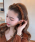 カチューシャ ツイスト ヘアアクセサリー レディース韓国 ヘアアレンジ ヘアバンド 髪飾り 大人可愛い シンプル ベーシック クラシカル おしゃれ パーティ 5色 99AXSM-004